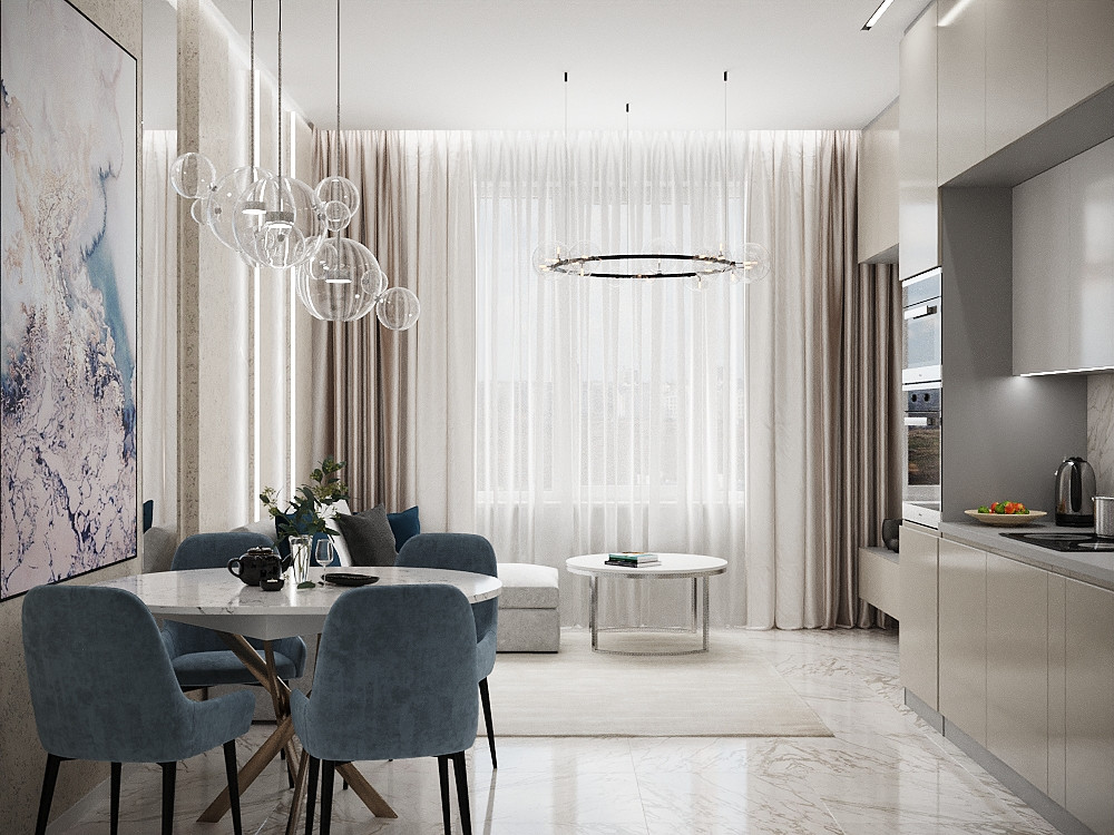 современные кухни/гостиные