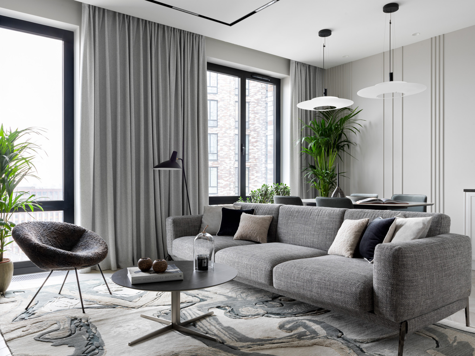 Лаконичная квартира в ЖК "Пресня Сити"