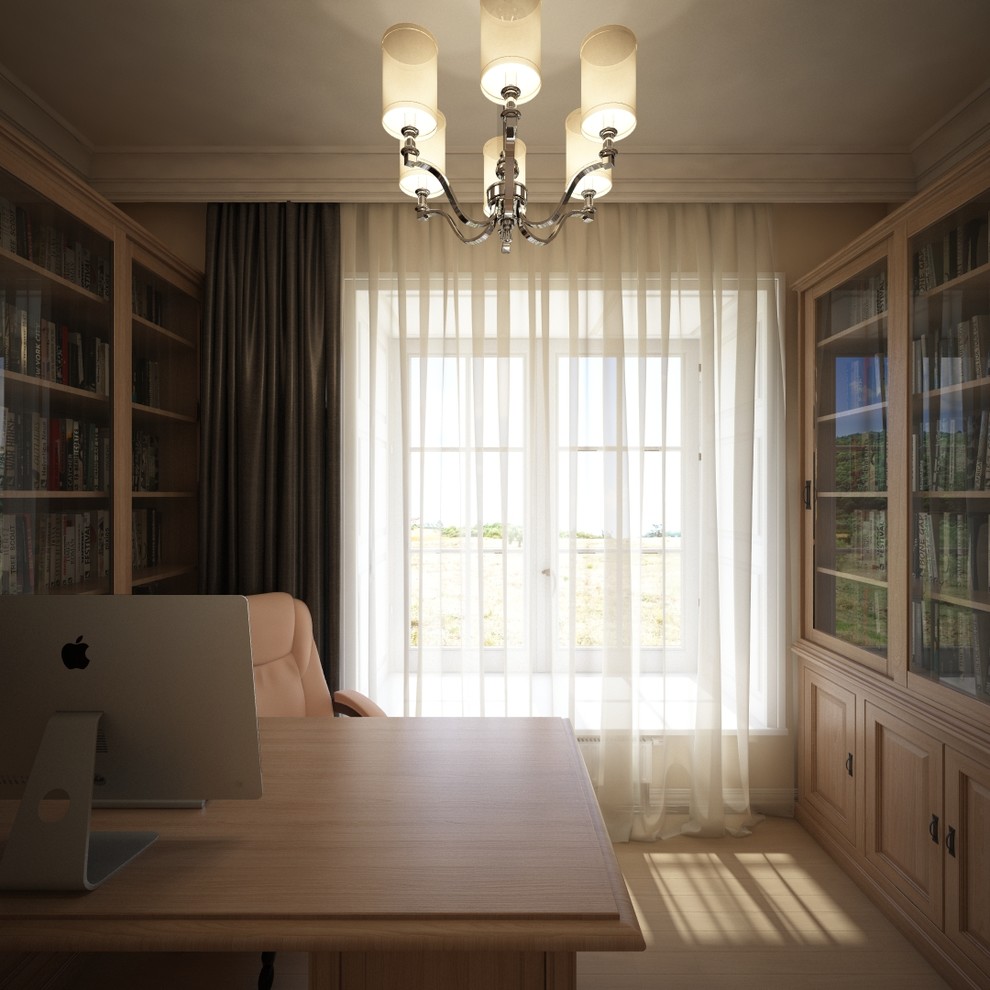 Светлый дом в неоклассическом стиле