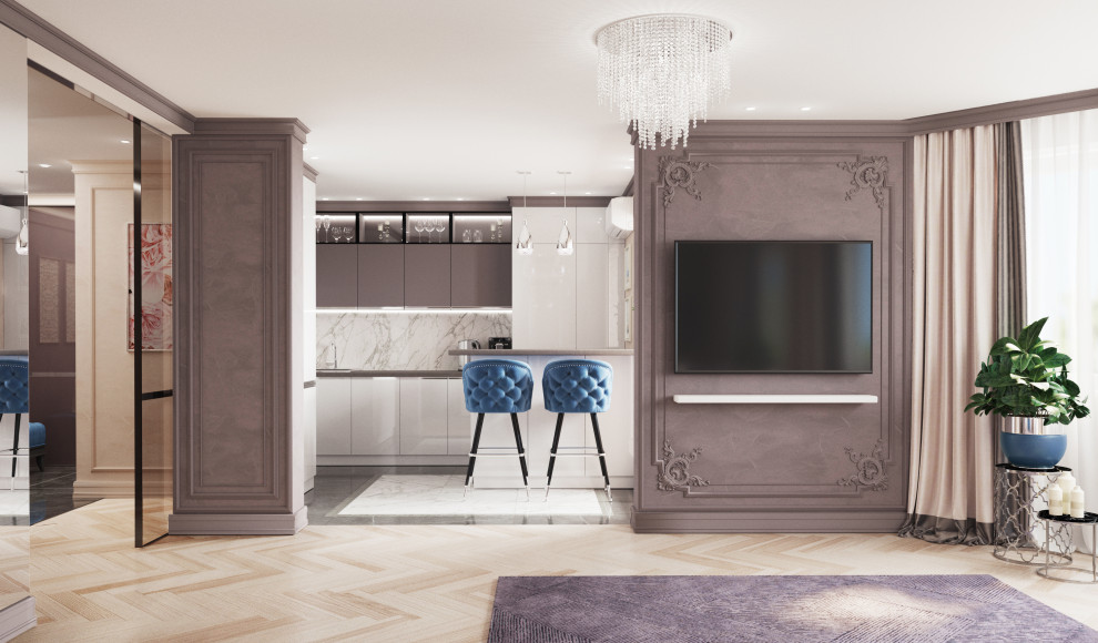 Трехкомнатная квартира современная классика