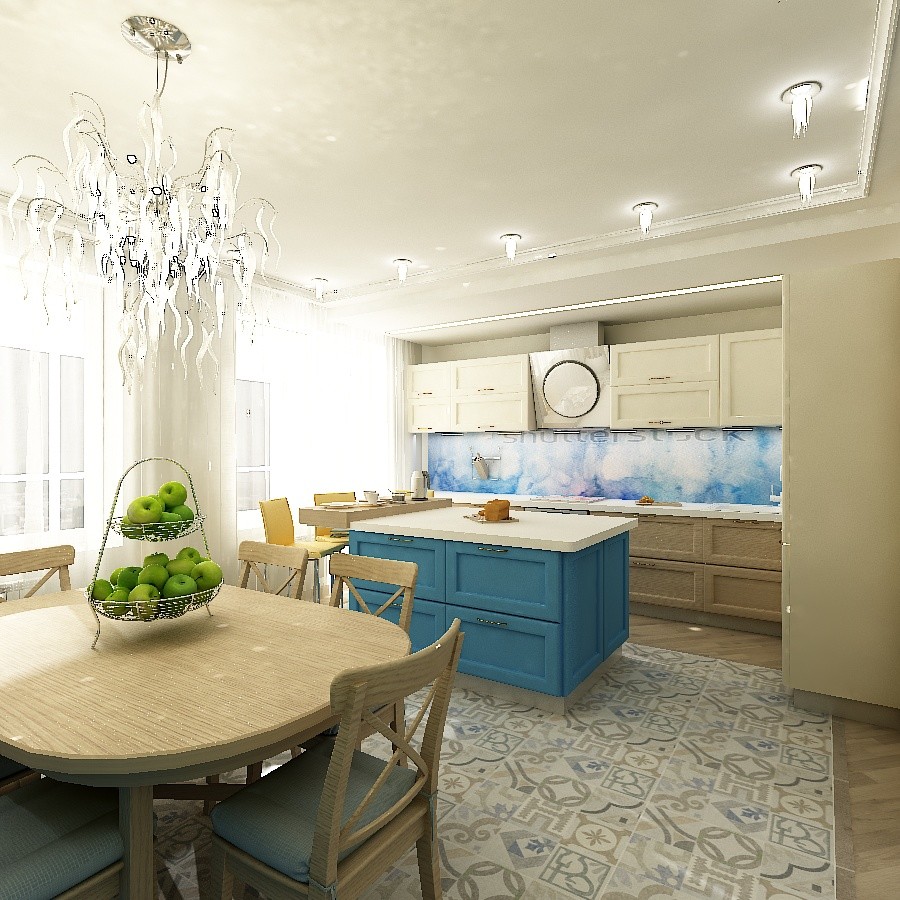 Прихожая в стиле "Фьюжин"