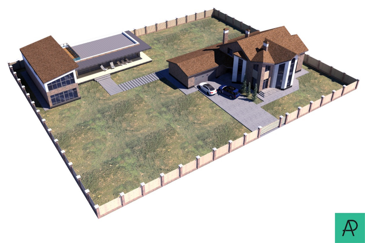 Проект комплекса зданий загородной резиденции