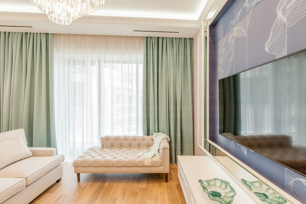 Квартира в ЖК «Актер Гэлакси», 78м², стиль: современная классика. Сочи