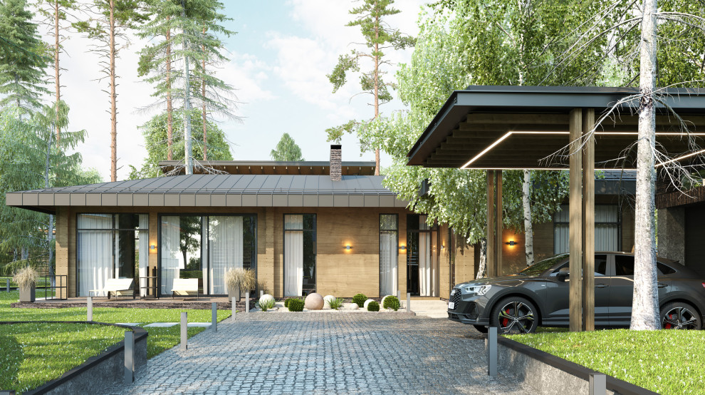 Яркий интерьер дачи на Дубровке