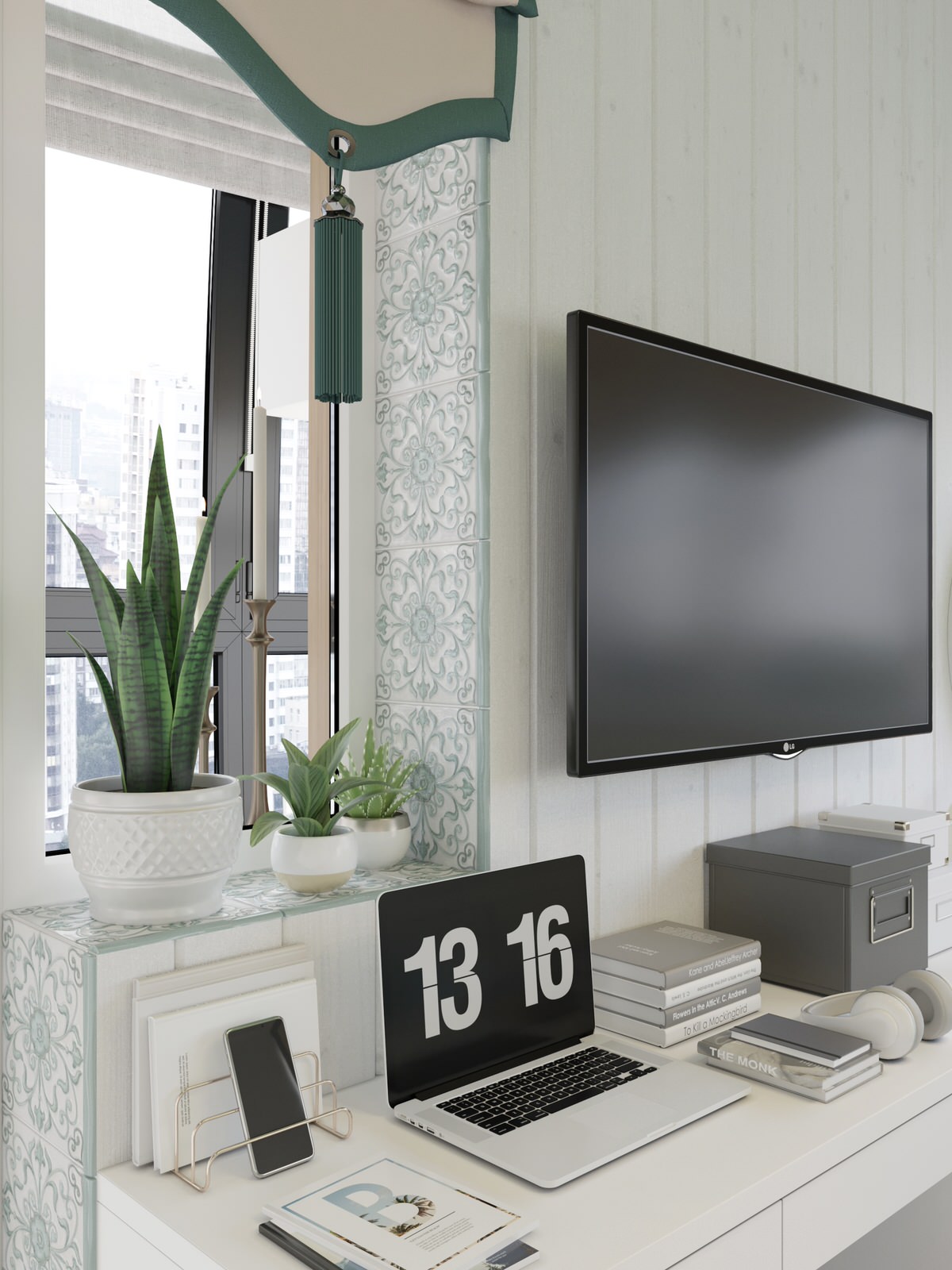 Дизайн спальни и балкона