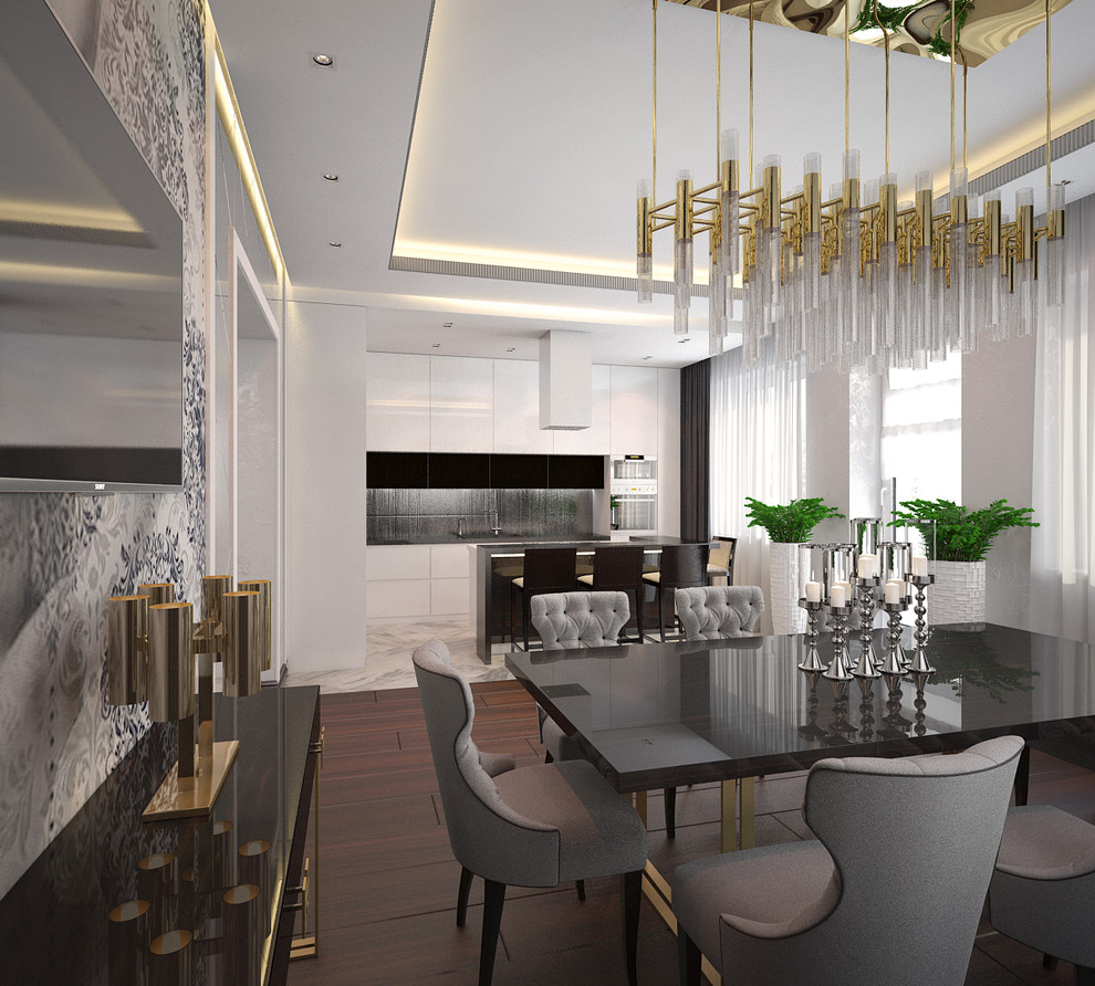 Загородного дом, площадь 280 м2. Стиль Ар-Деко, Современный.