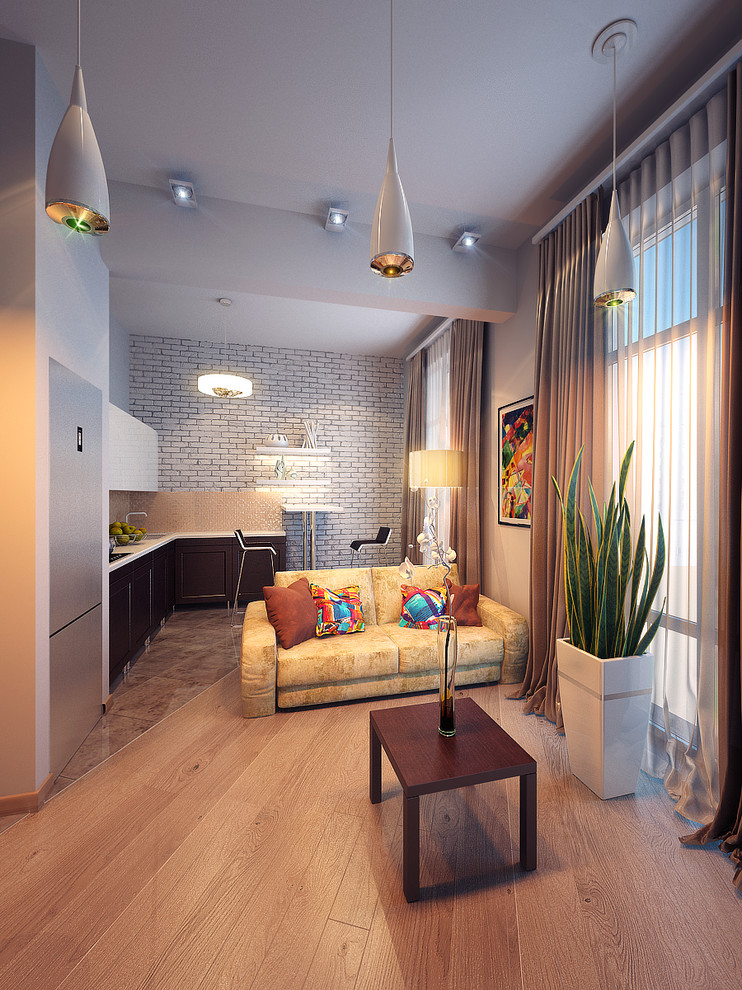 Compact flat for 2 young people