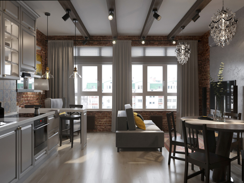 Трехкомнатный лофт 80 м² в ЖК Маркиз