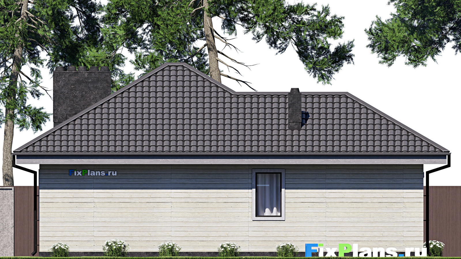 Проект одноэтажного дома 10х12м S81м2 F-17513