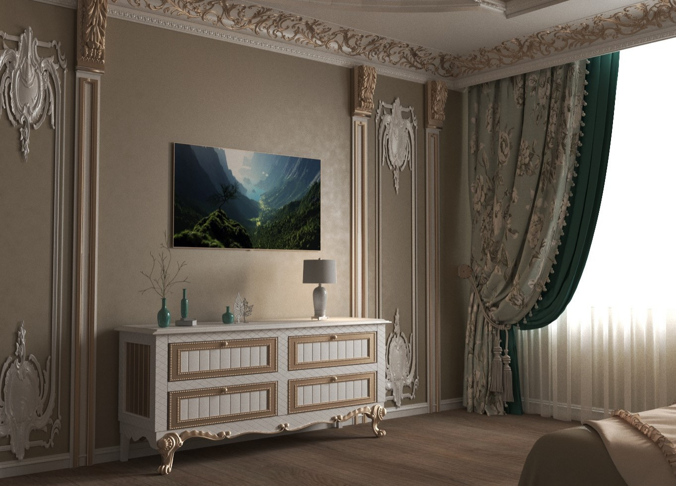 Обложка проекта: Спальня классика