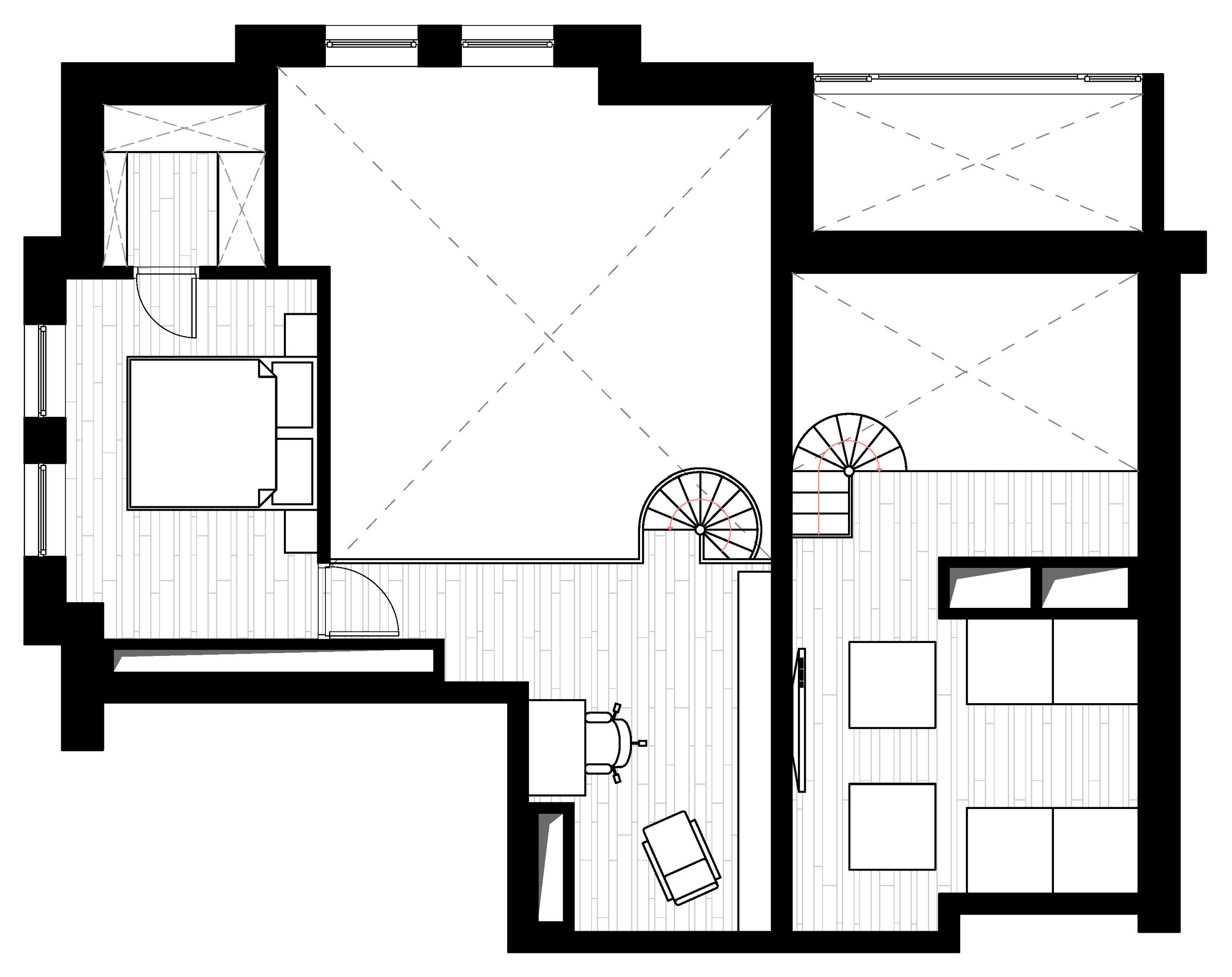 Houzz тур: Квартира с готическими окнами