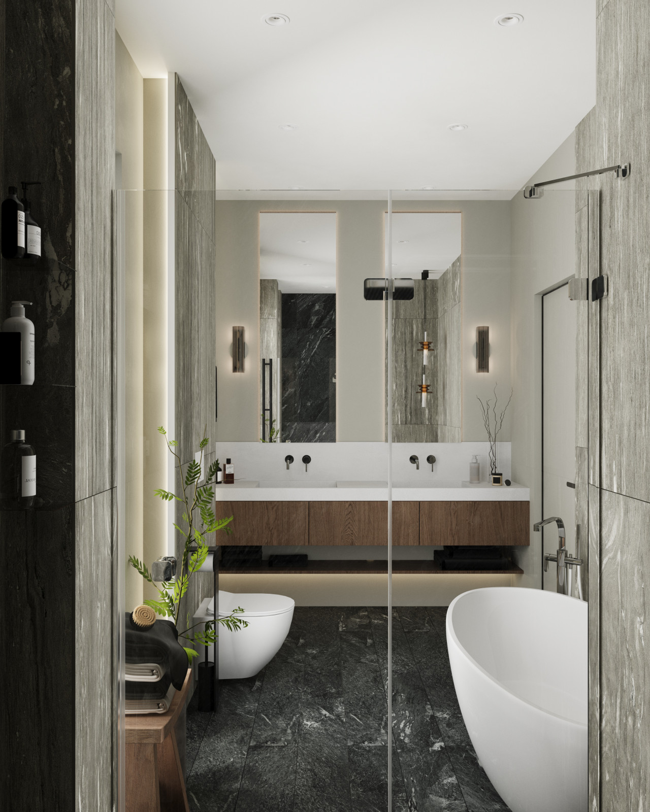 Обволакивающий интерьер дома