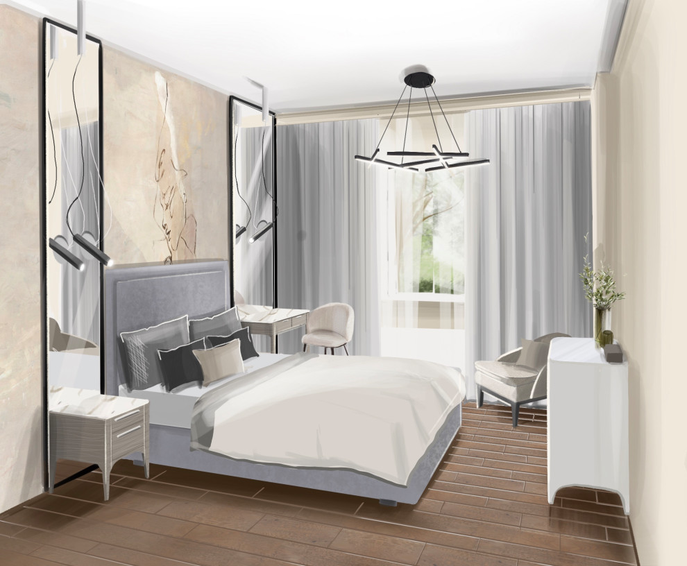 Обложка проекта: Спальня для молодой пары