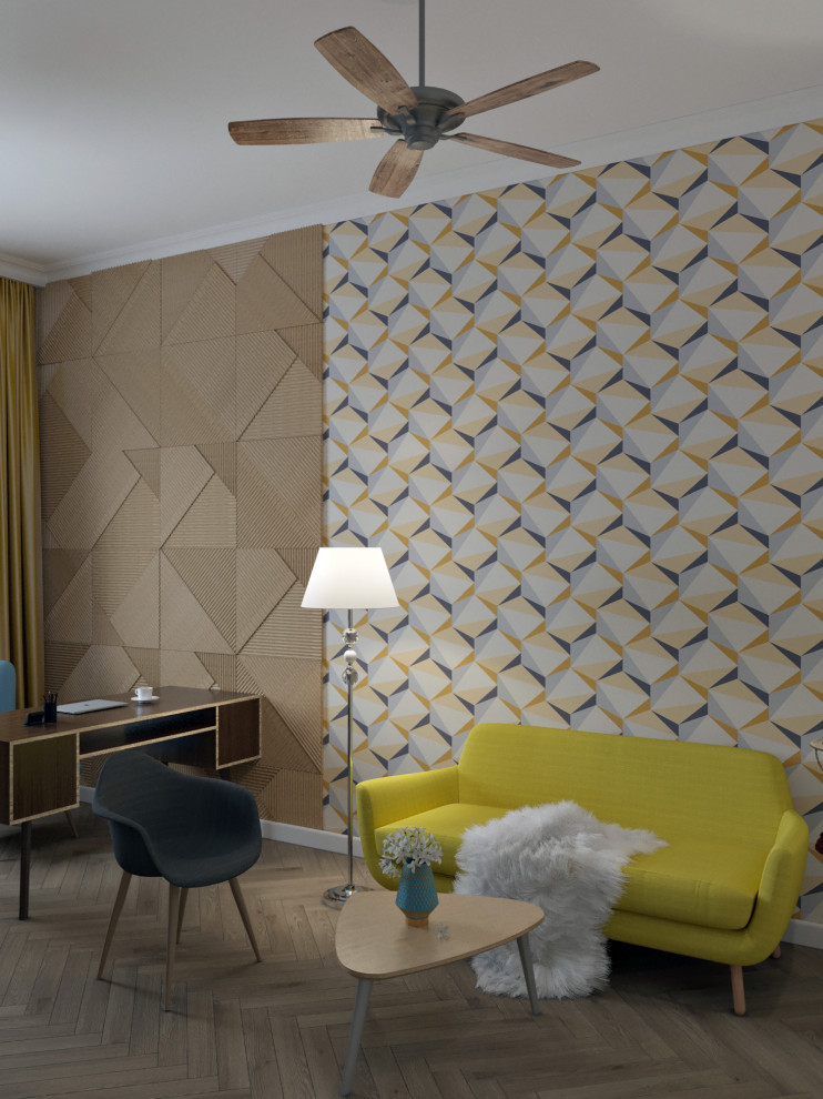 Дизайн офиса, в котором задействованы различные стили