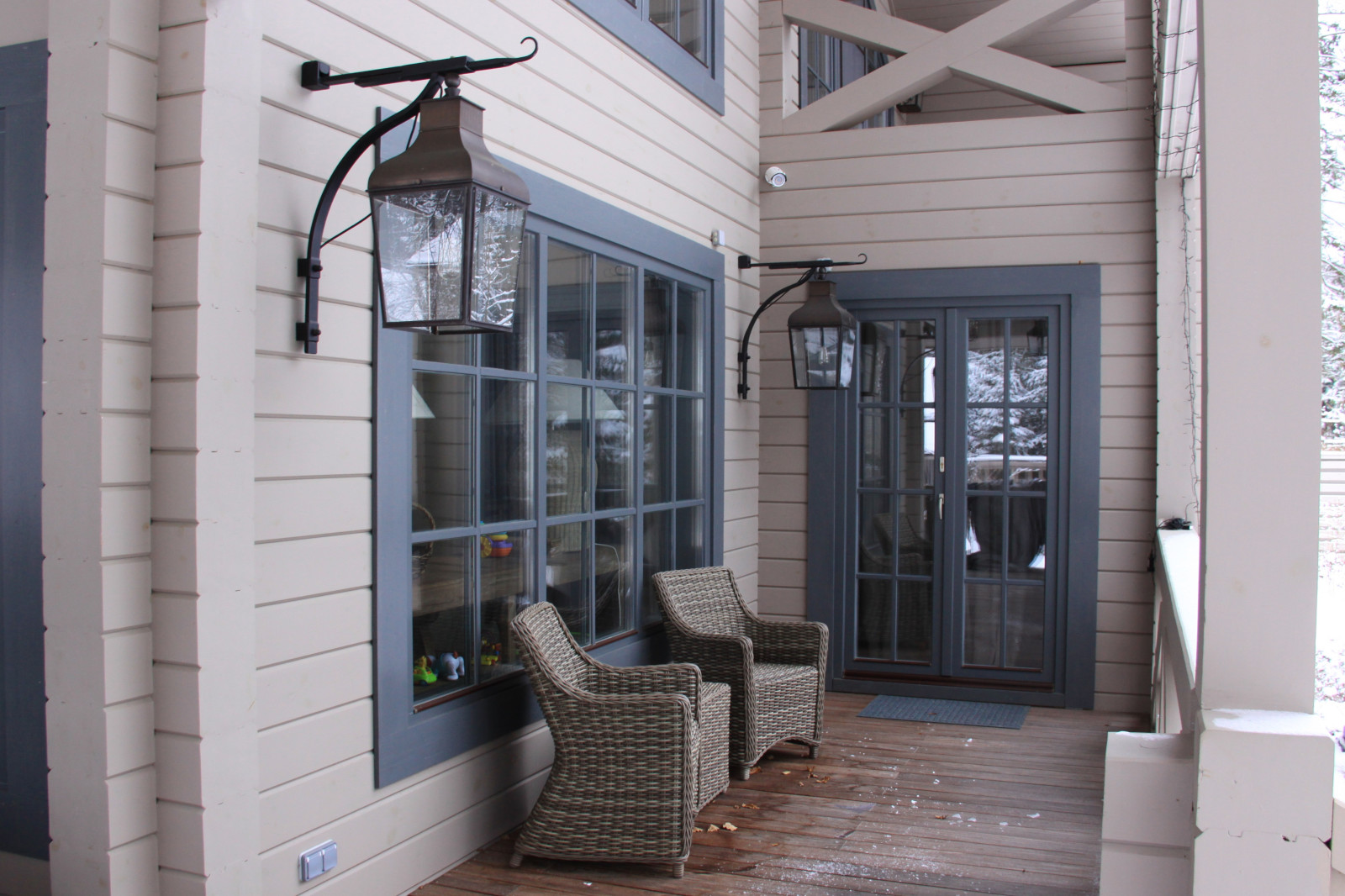 Зимняя Сказка. Дом из клееного бруса "Бекаль" от компании "ГрандСтрой"