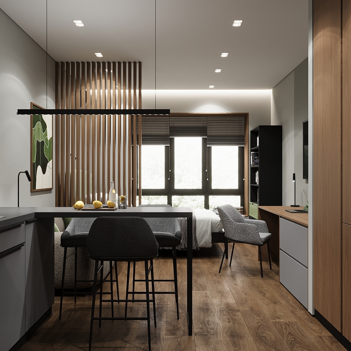 ЖК Парковый, квартира 30 кв.м. для молодой девушки, 2025