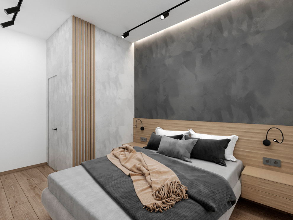 "Расправив крылья". Дизайн 3х - комнатной квартиры в стиле минимализм.