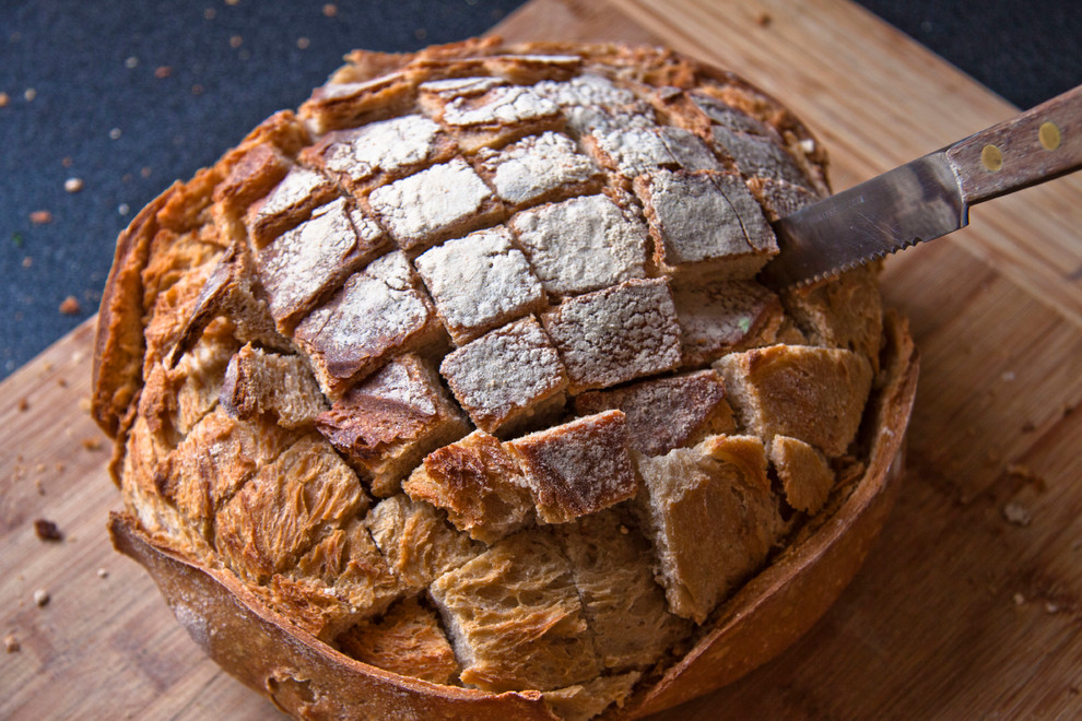 Рецепт: Французский хлеб с сюрпризом — за 10 минут