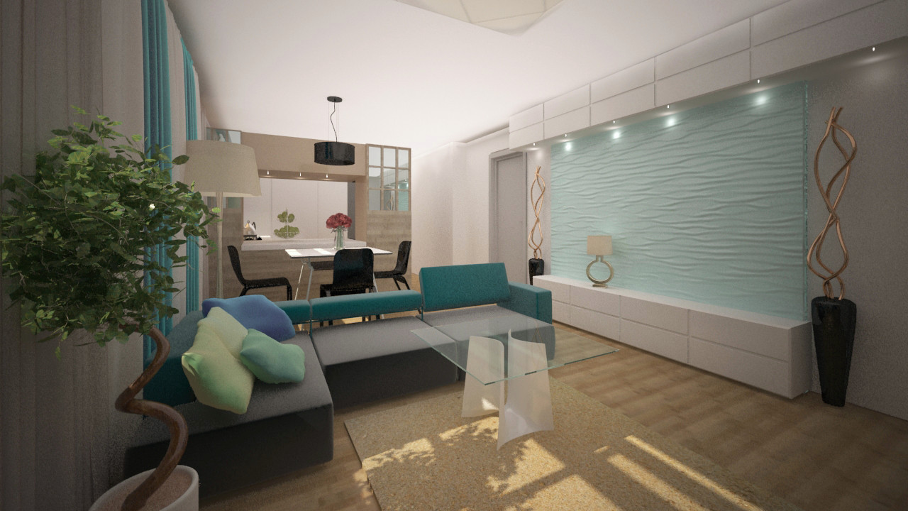 Обложка проекта: Дизайн проект гостиной частного дома