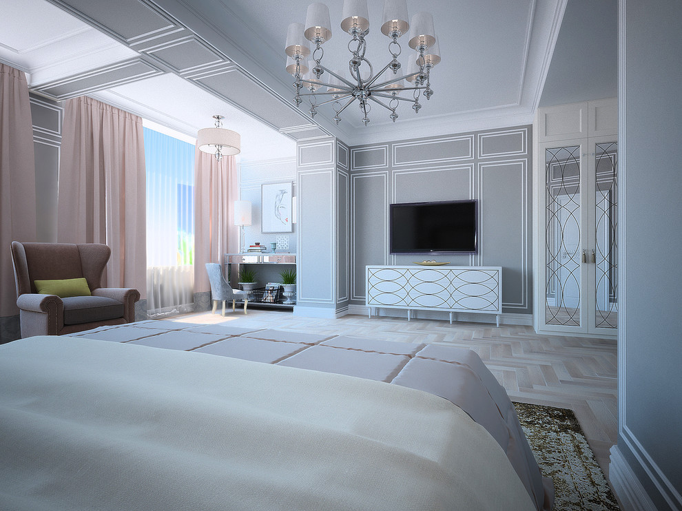 Спальня в загородном доме в Тарасовке