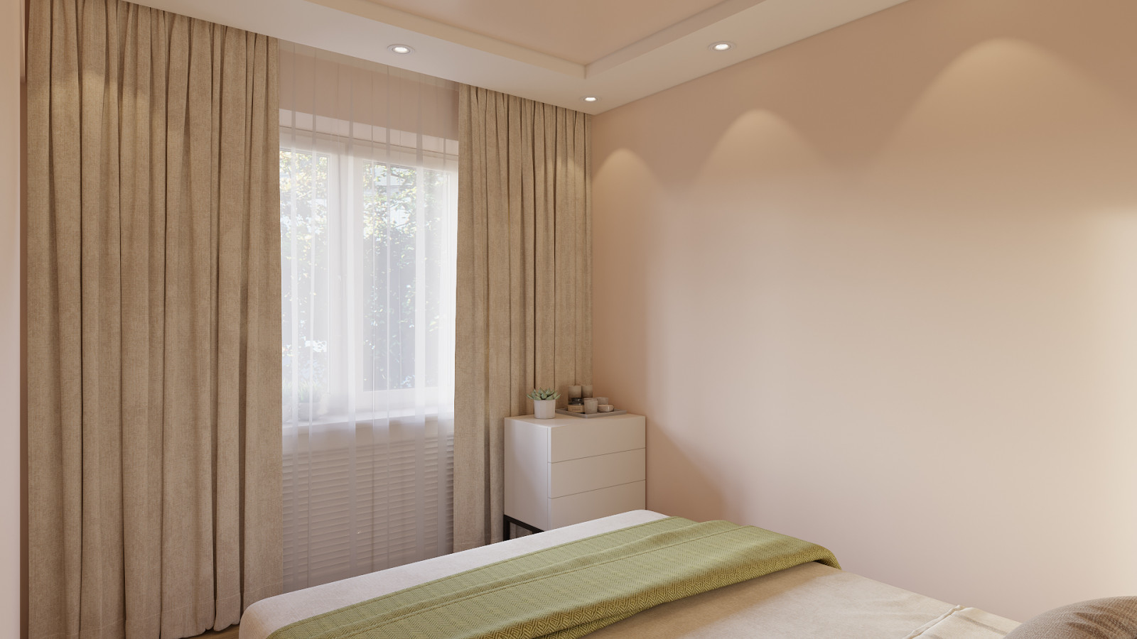 Дизайн двухкомнатной квартиры 44 м2