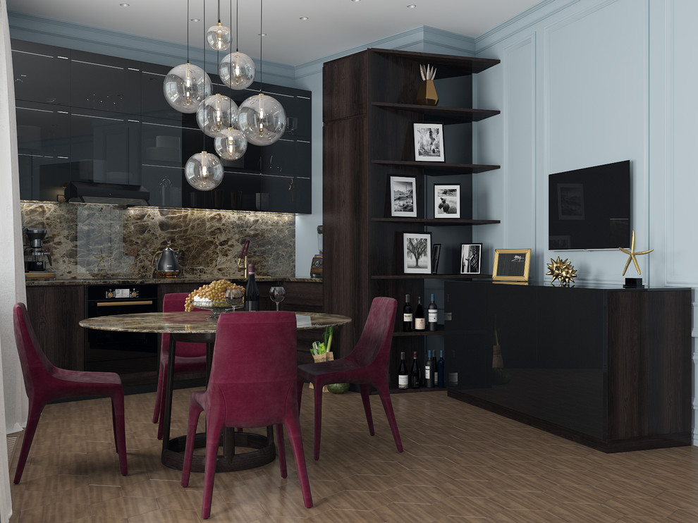 ЖК «Донской Олимп». Дизайн кухни в парижском стиле