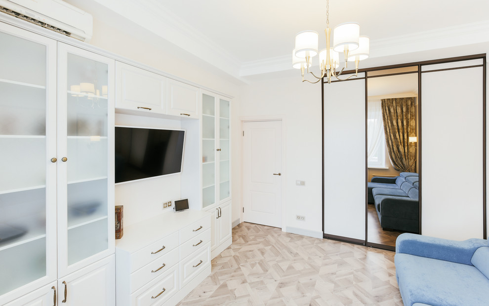 Дизайн-проект трёхкомнатной квартиры с яркой кухней