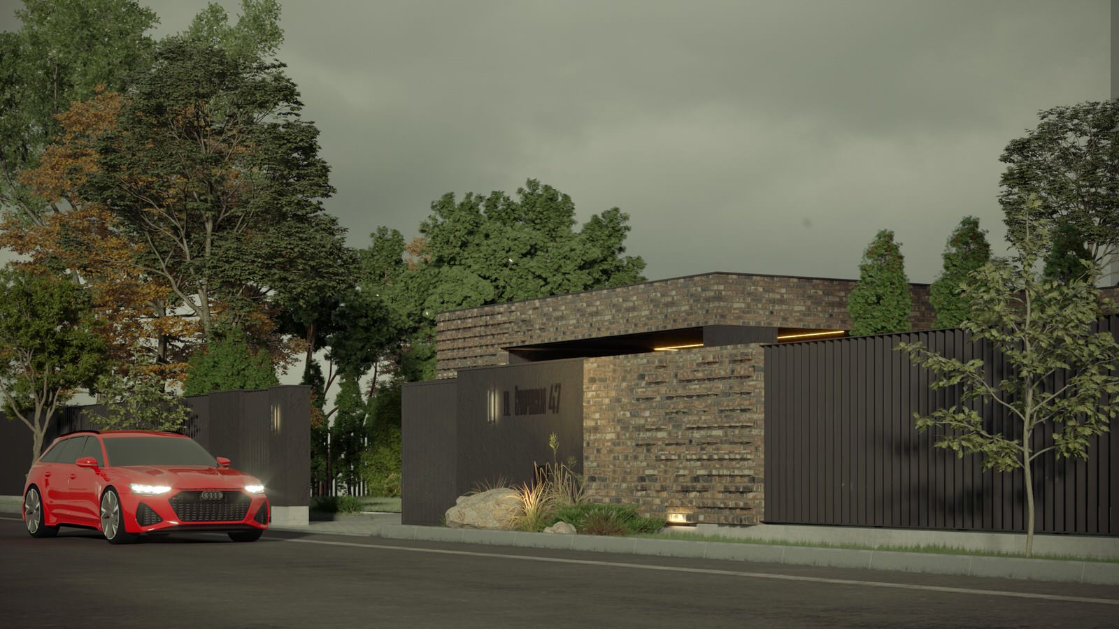 Экстерьер, Архитектура частного дома 240 м2.