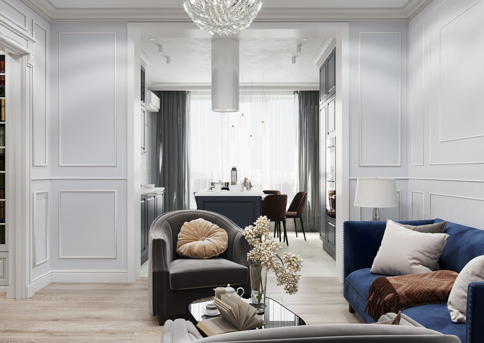 Дизайн-проект квартиры в ЖК Солнечный олимп