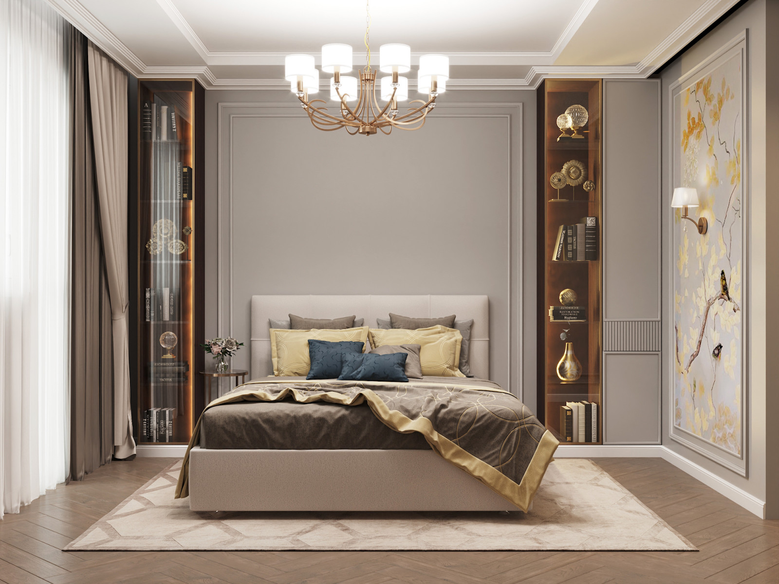 "Зазеркалье", дизайн 2комнатной квартиры 66 м2