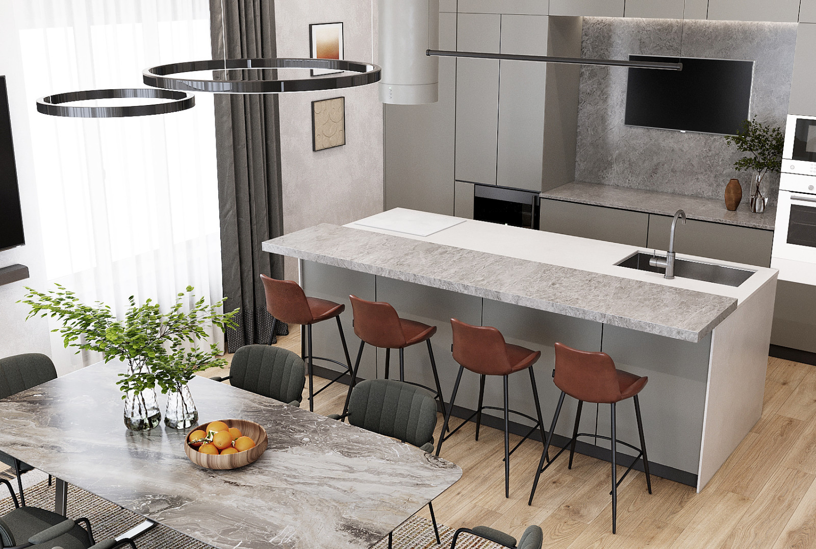 Редизайн кухни в загородном доме, г.Ижевск