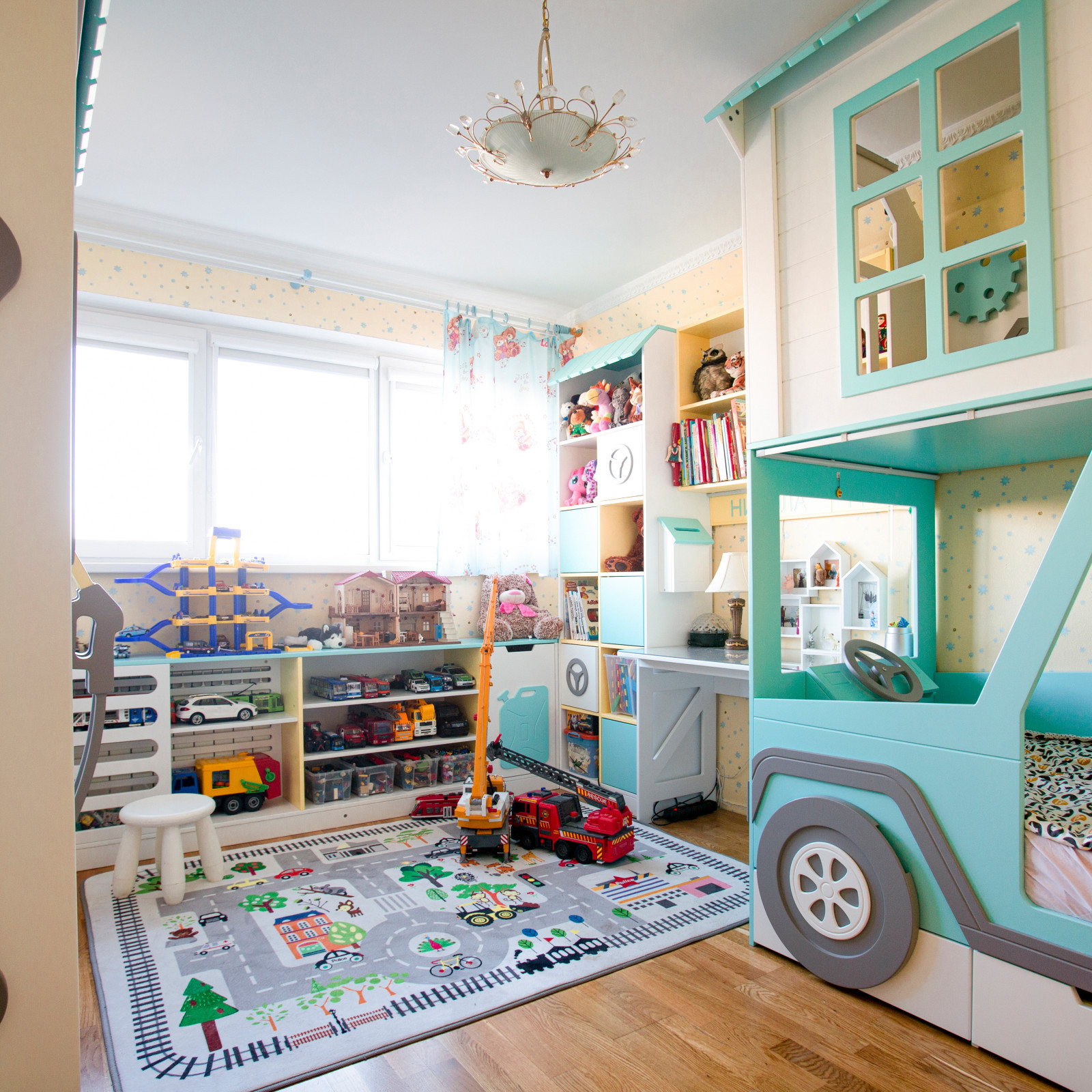 Проект детской комнаты в автомобильной стилистике