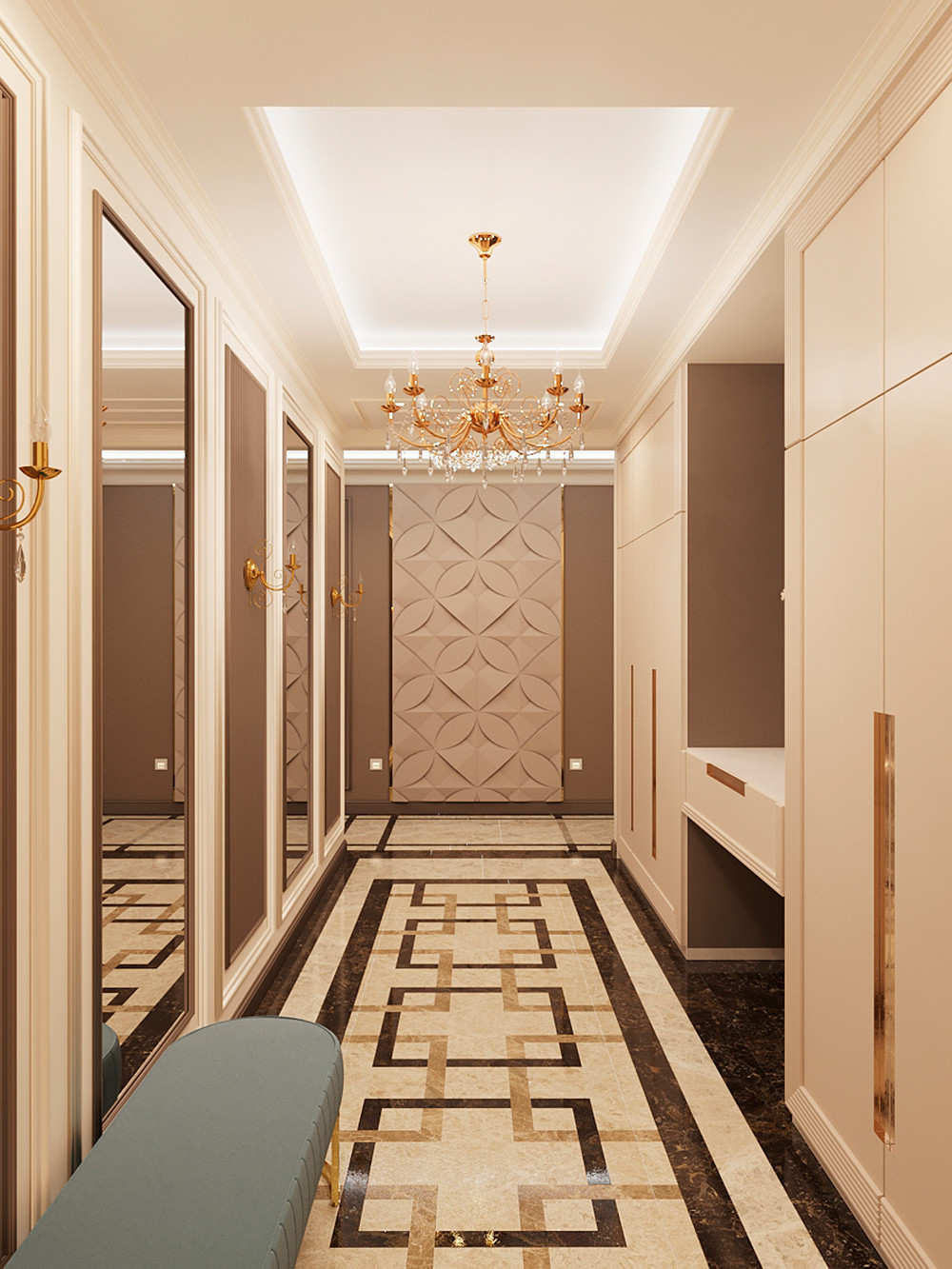 ДИЗАЙН ИНТЕРЬЕРА КВАРТИРЫ В ЖК РУМЯНЦЕВО-ПАРК, 105 КВ.М.