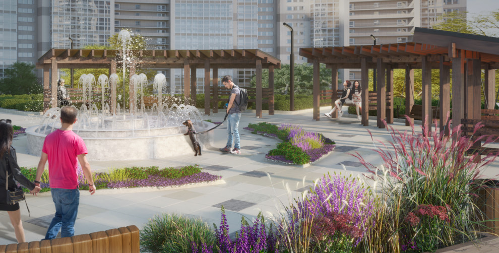 Обложка проекта: прилегающая территория ЖК