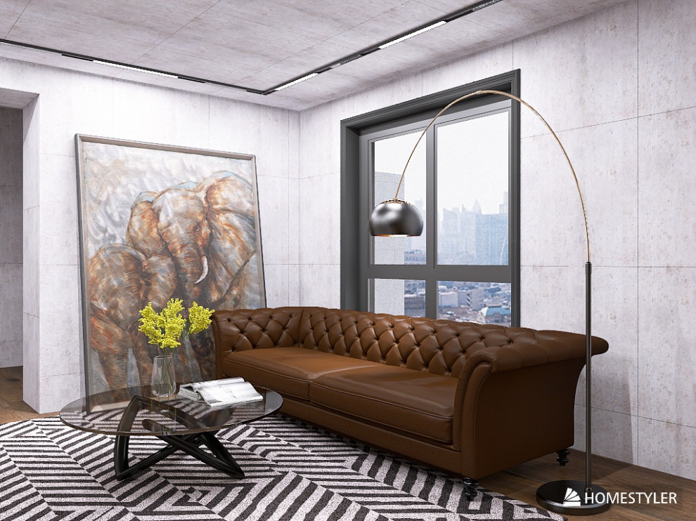 Обложка проекта: Кухня-гостиная в стиле гранж