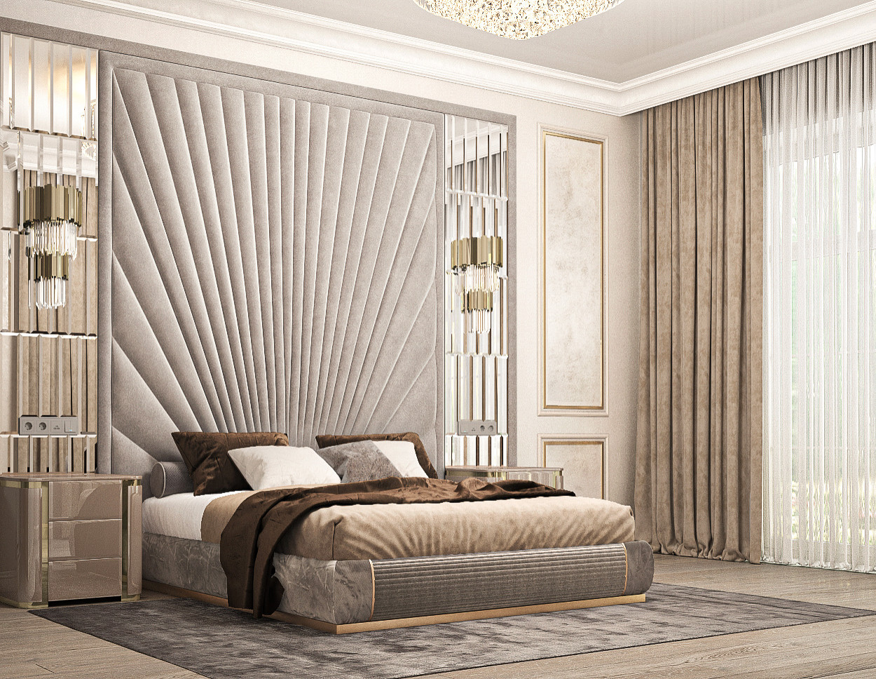 Мастер-спальня в частном доме