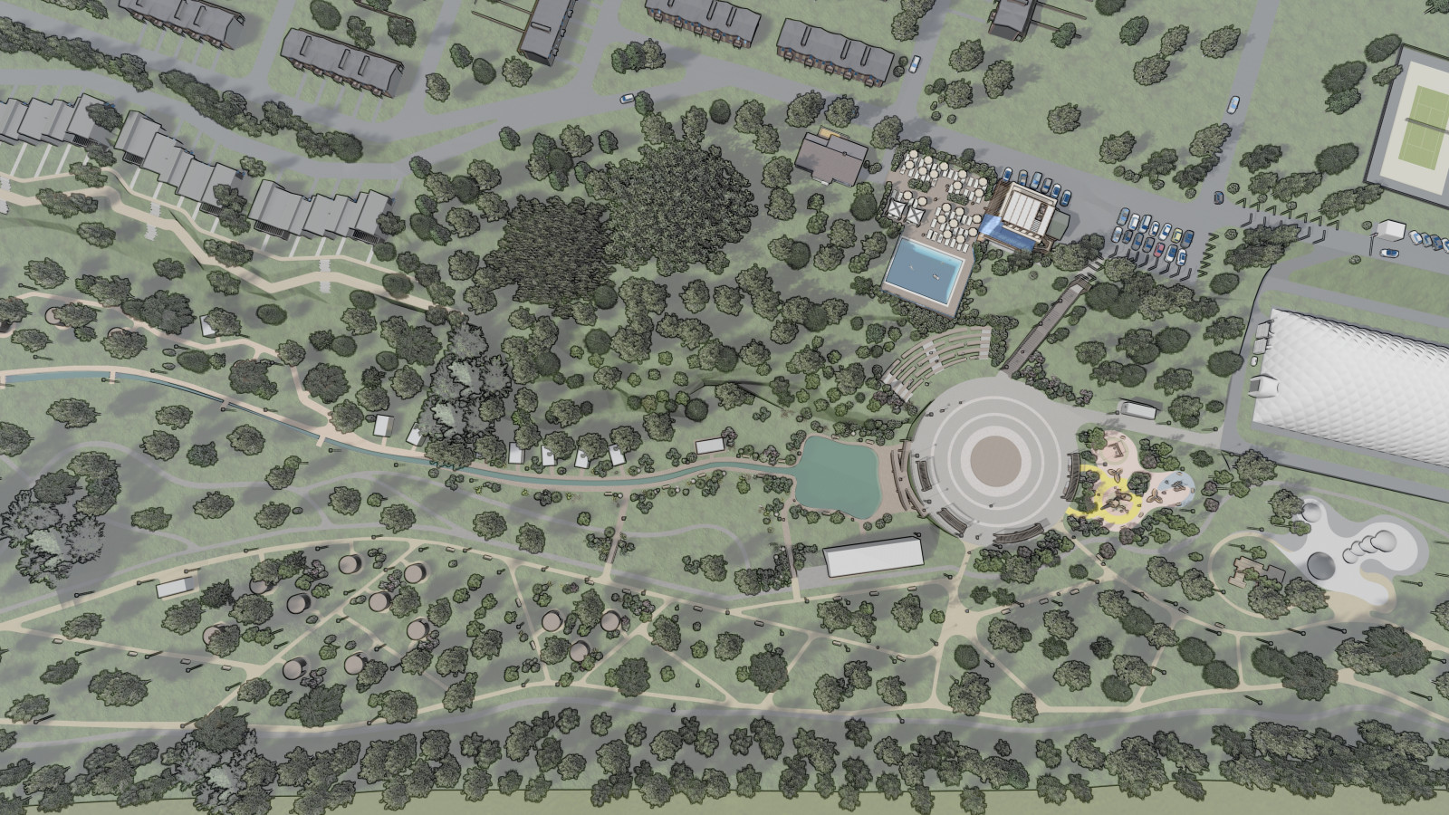 Архитектурный проект рекреационного комплекса GREEN PARK