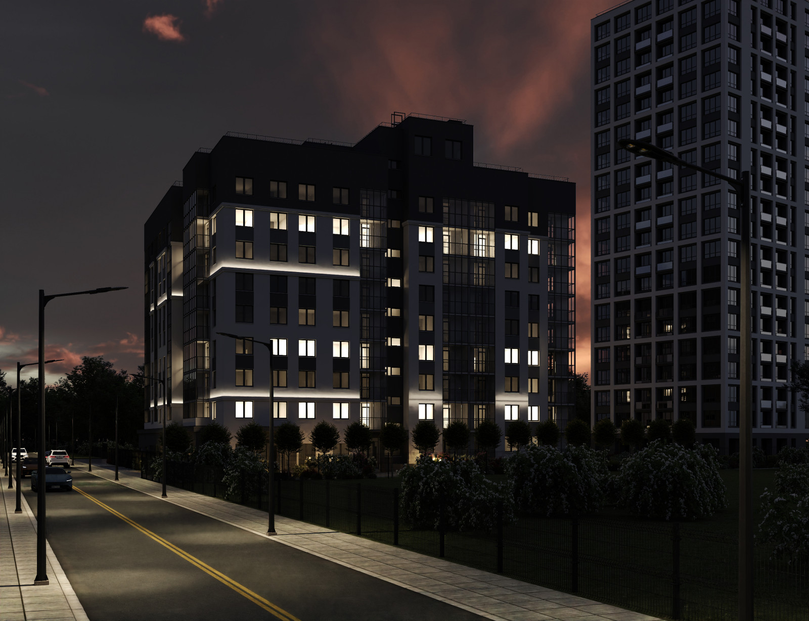 Экстерьер и интерьер пространства ОГНИ ИСЕТИ