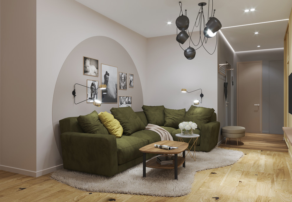 Современный интерьер для пары с двумя детьми