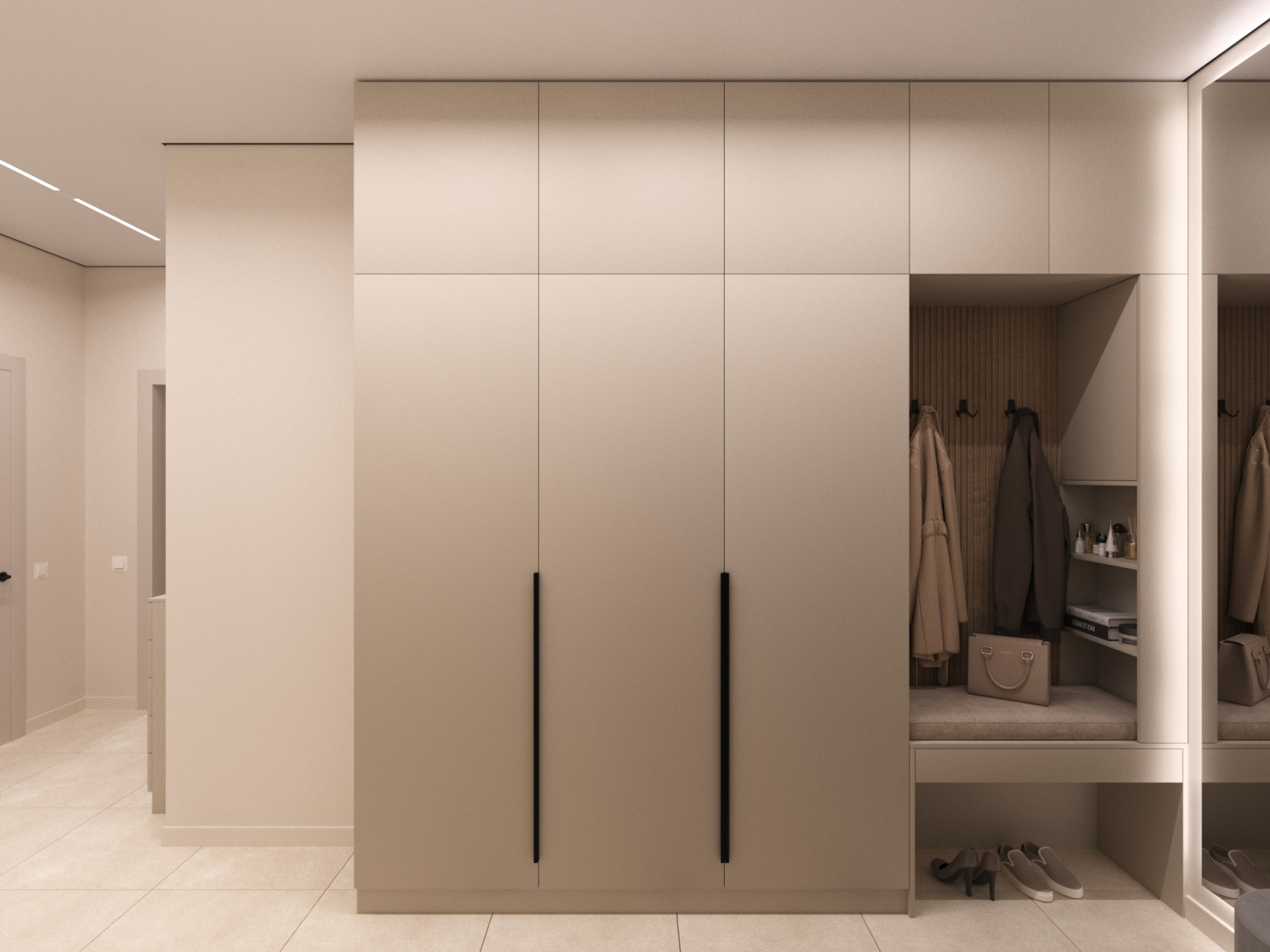 Дизайн проект двухкомнатной квартиры 60 м2