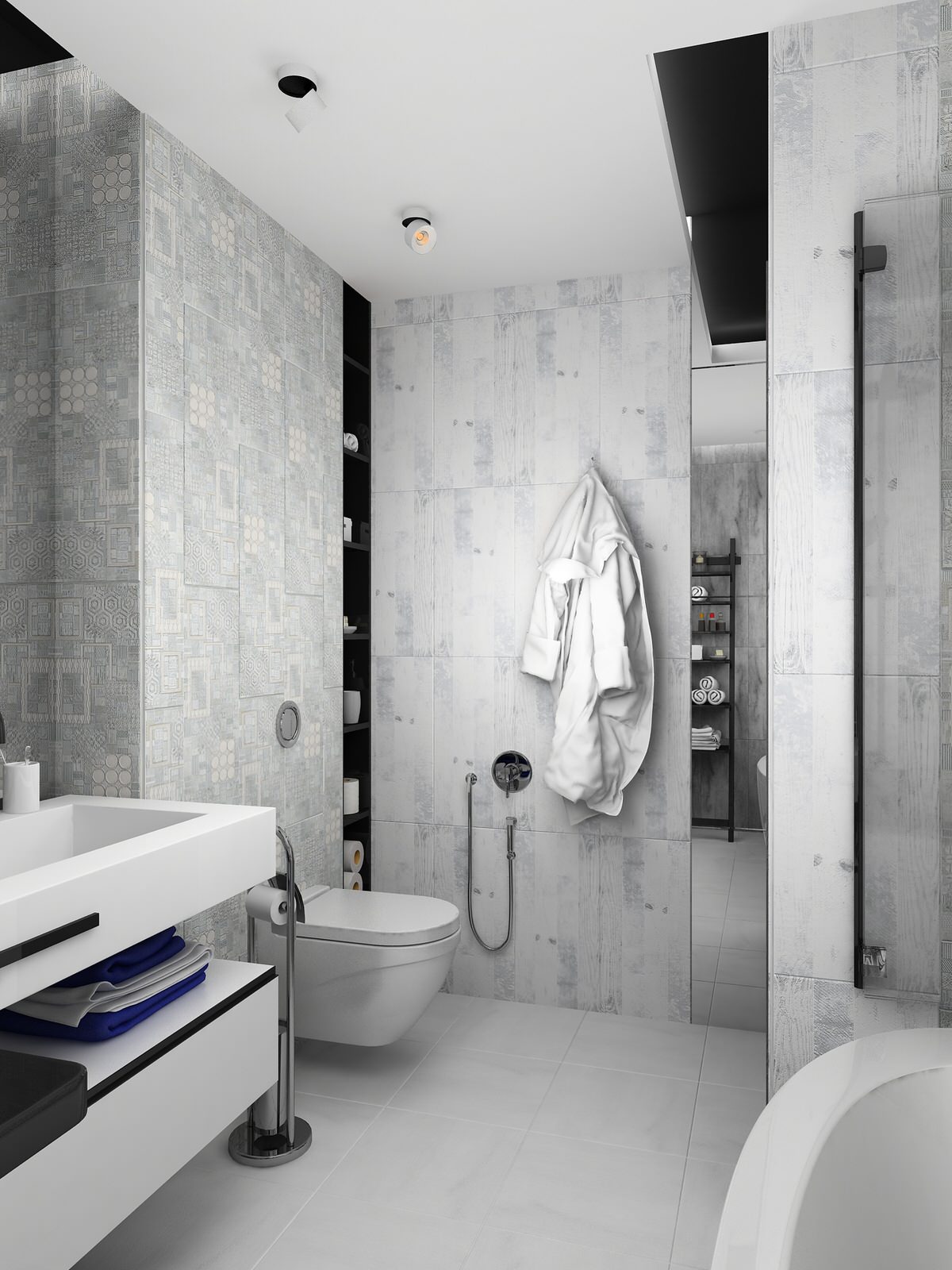 Аскетичный и женственный, лаконичный и смелый интерьер квартиры в трех уровнях