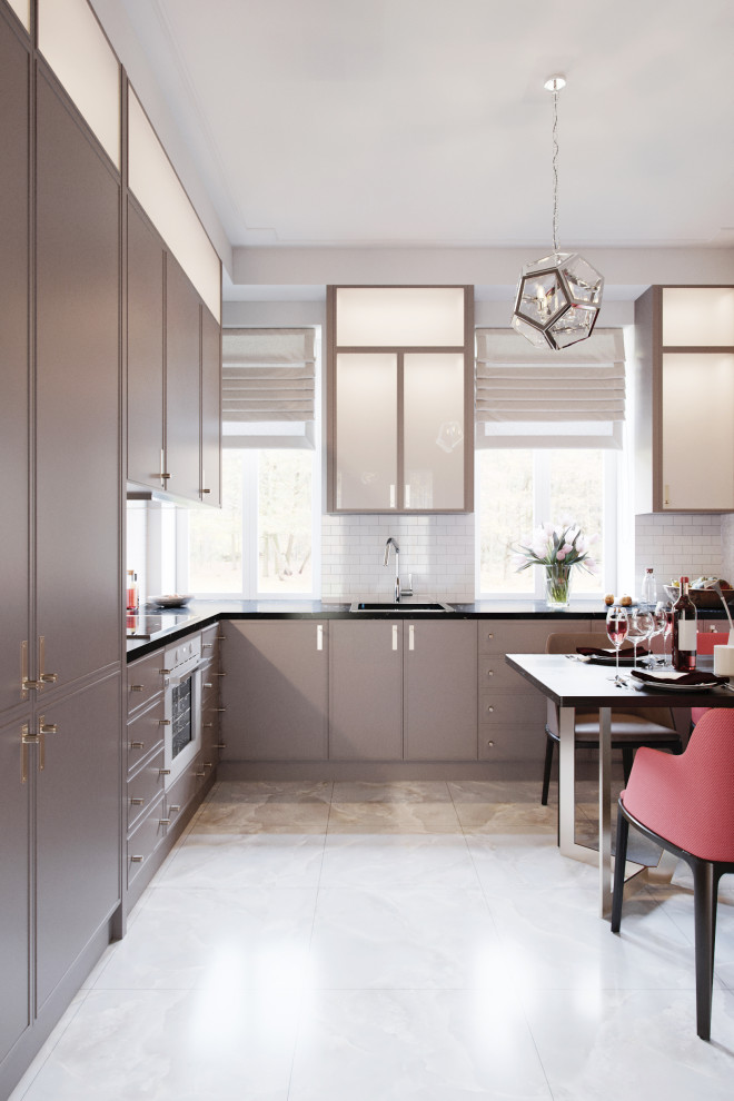 Таунхаус неоклассика Кофейный