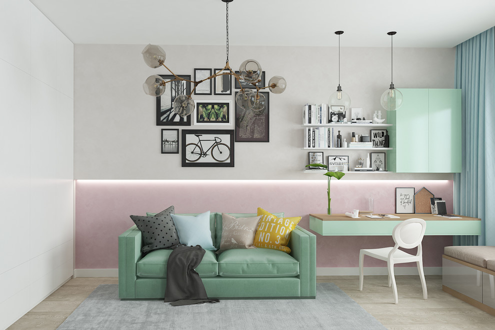 Светлый таунхаус в современном стиле