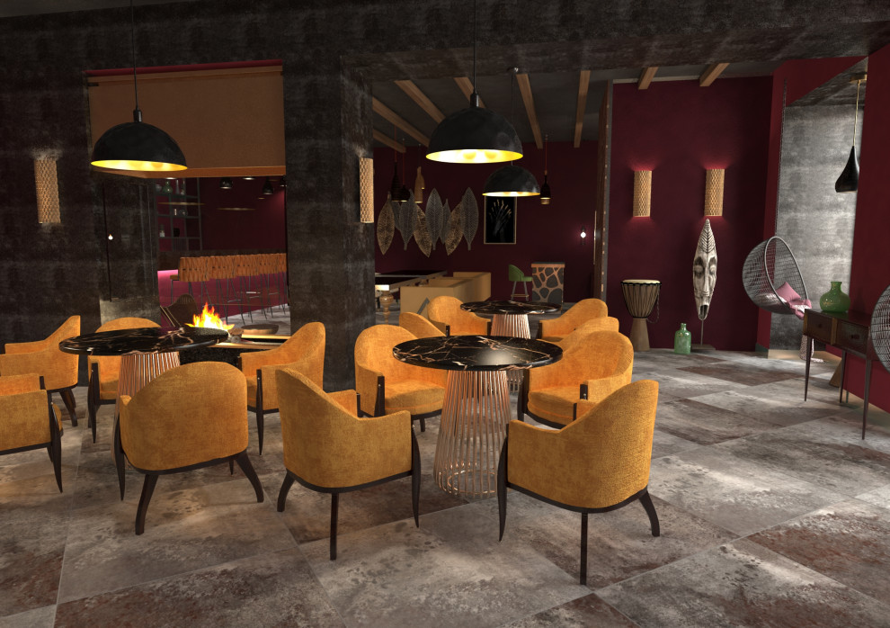 Проект кафе "Вечер в Саванне"