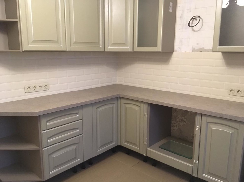 Кухонный гарнитур, зеленый 2