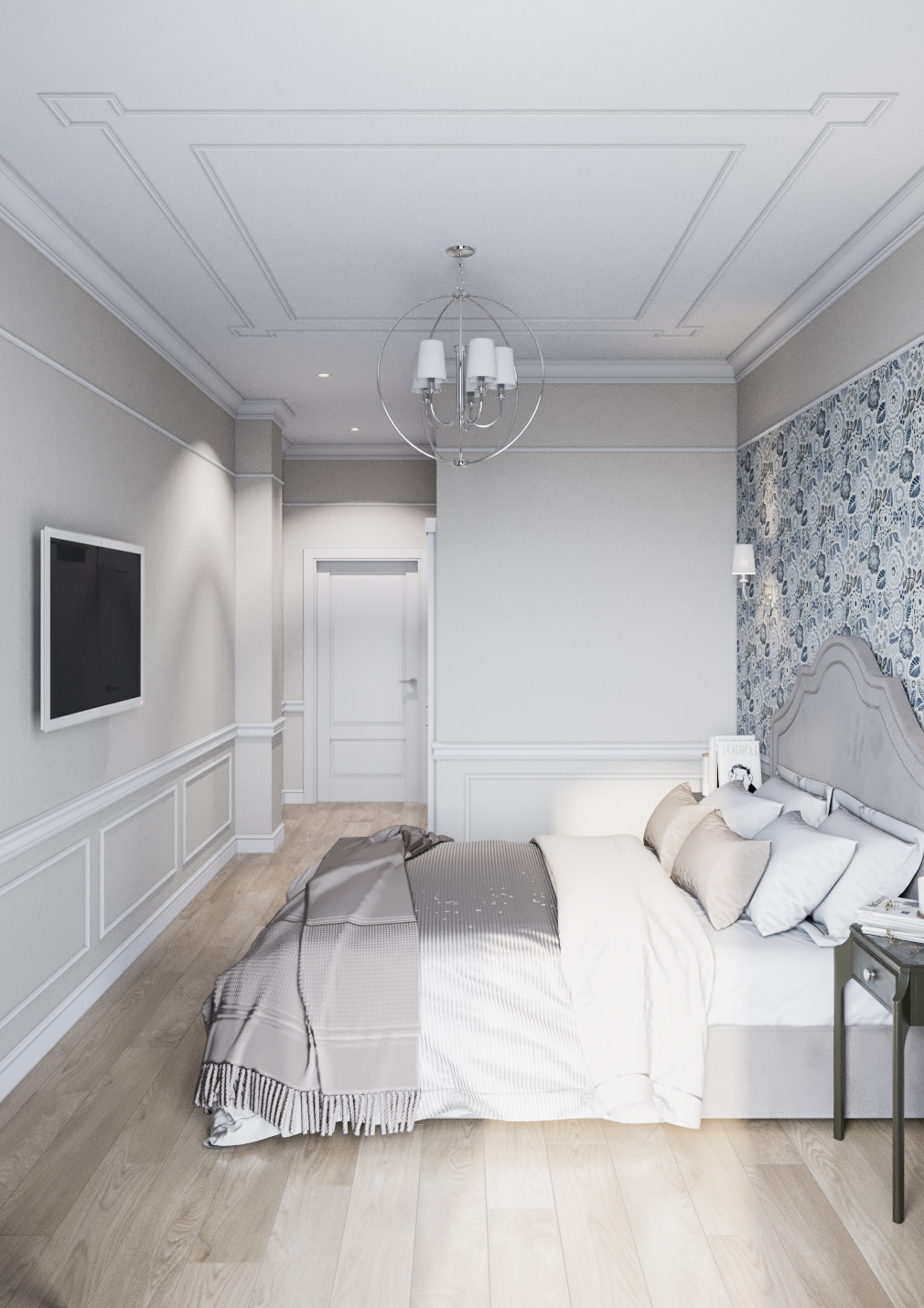 Дизайн квартиры неоклассике с элементами американской классики