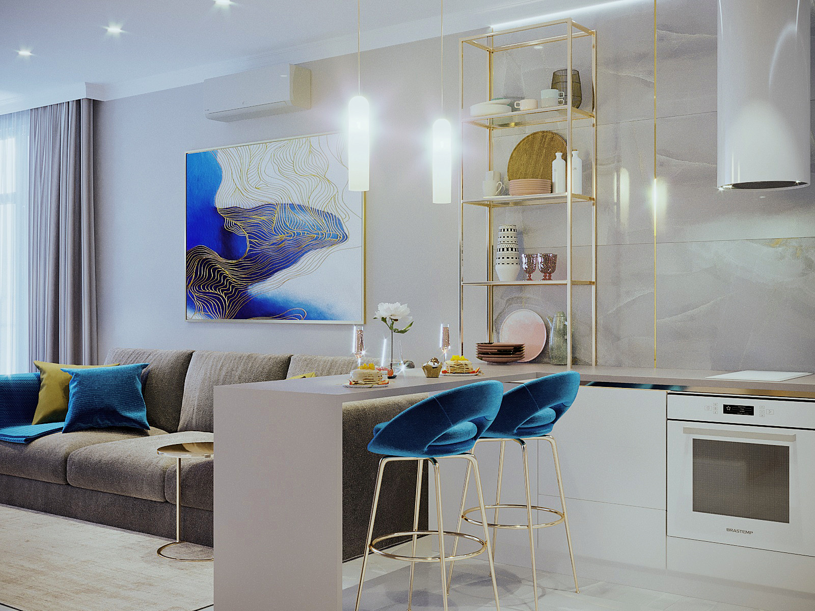 Обложка проекта: Квартира для отдыха 50 кв.м