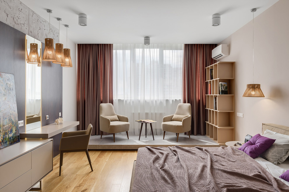 Функциональный простор спальни: loft и contemporary