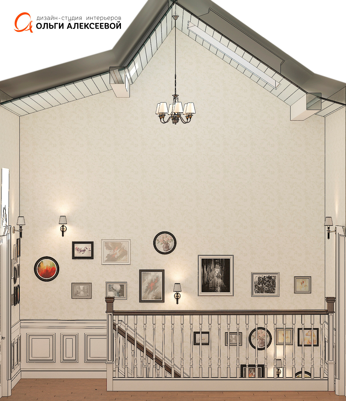 Американская классика в таунхаусе площадью 310 м2.