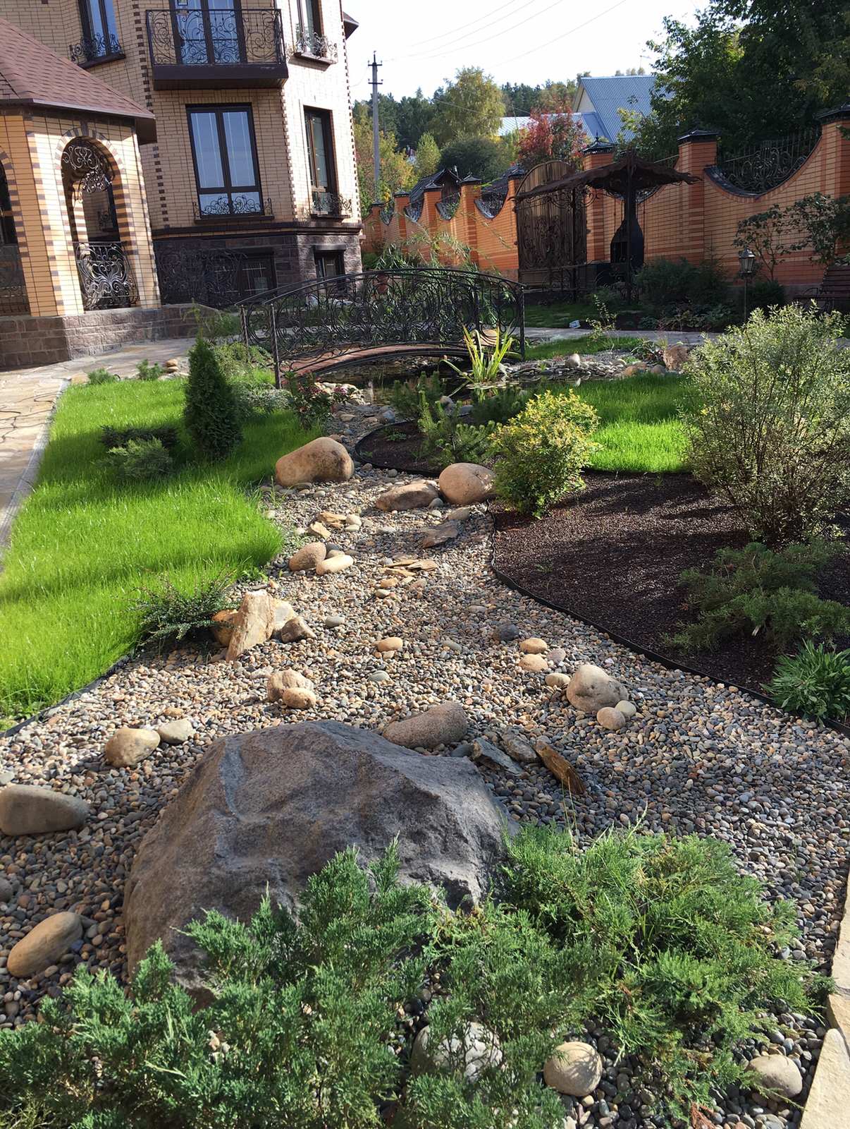 Ландшафтный дизайн участка 8,5 соток.